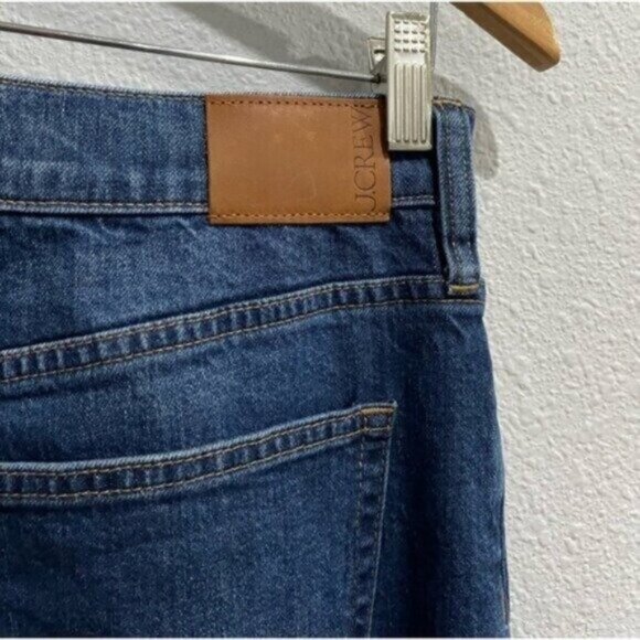 J.Crew High Rise Contemporary Wide Leg Stretch Mod Dark Jean Trouser - Picture 8 of 8